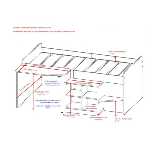 Kidsaw - Pilot Cabin Bed Grey